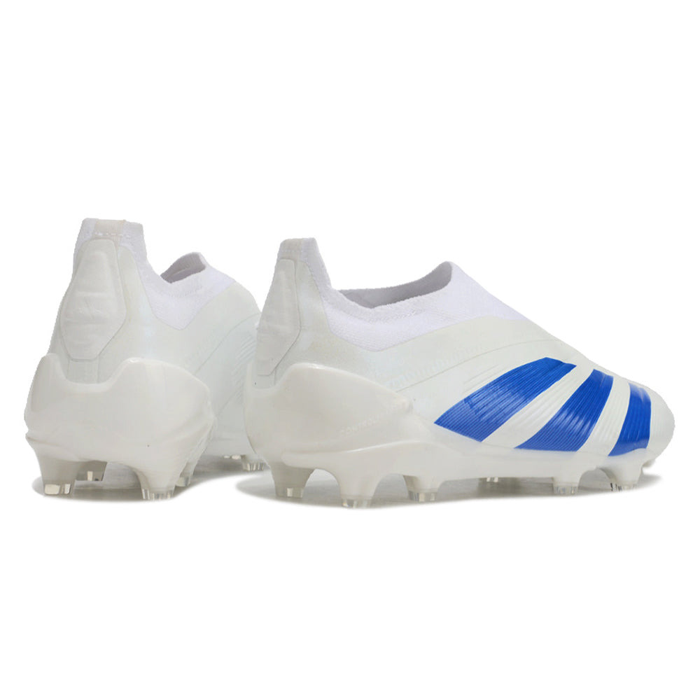 Chuteira Campo Adidas Predator LL Elite FG Branca e Azul 