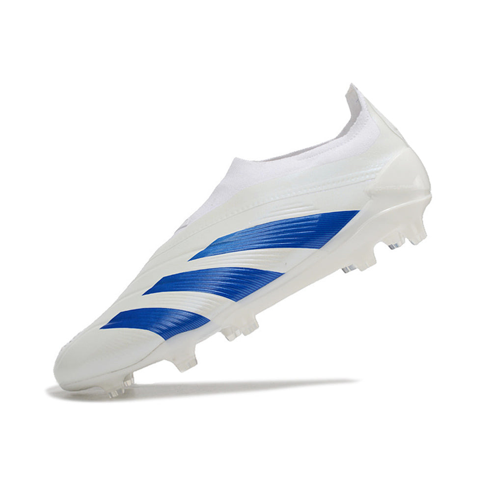 Chuteira Campo Adidas Predator LL Elite FG Branca e Azul 