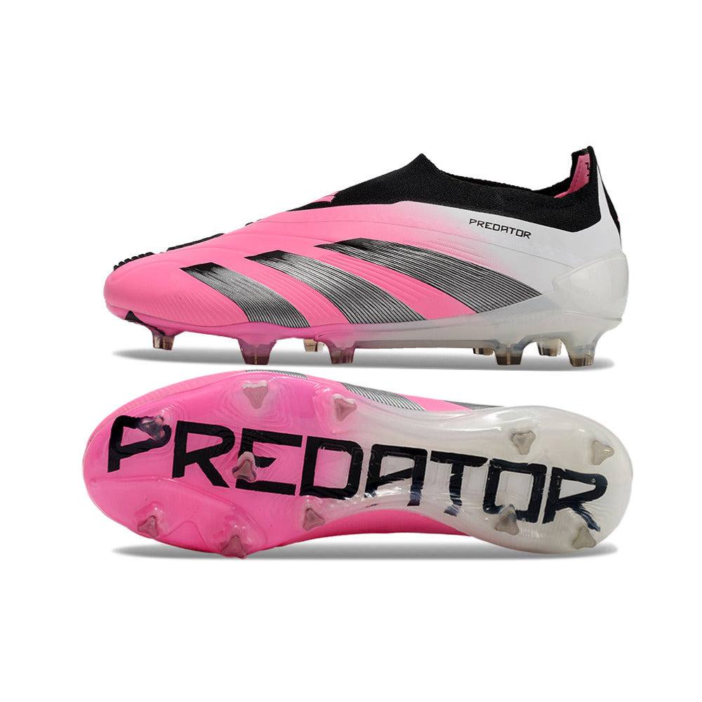 Chuteira Campo Adidas Predator LL Elite FG Branca e Rosa