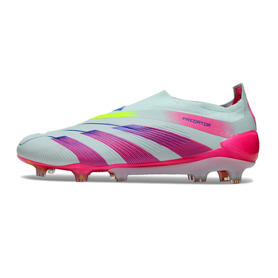 Chuteira Campo Adidas Predator LL Elite FG Branca e Rosa 