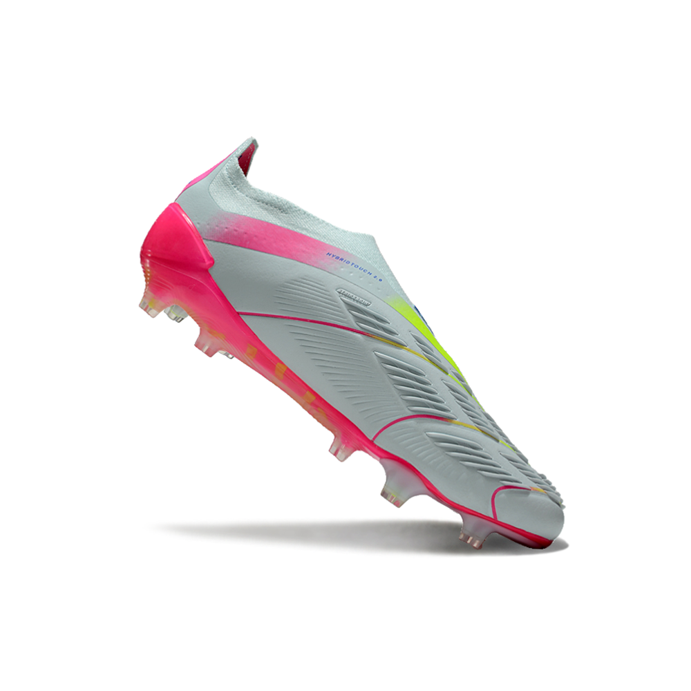 Chuteira Campo Adidas Predator LL Elite FG Branca e Rosa 