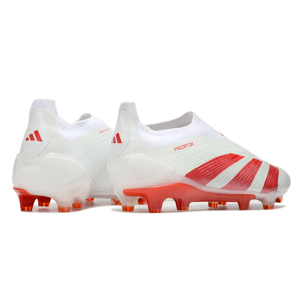 Chuteira Campo Adidas Predator LL Elite FG Branca e Vermelha