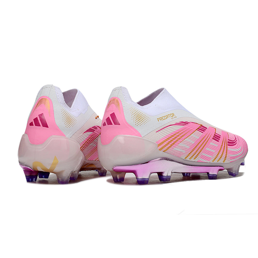 Chuteira Campo Adidas Predator LL Elite FG Branco e Rosa