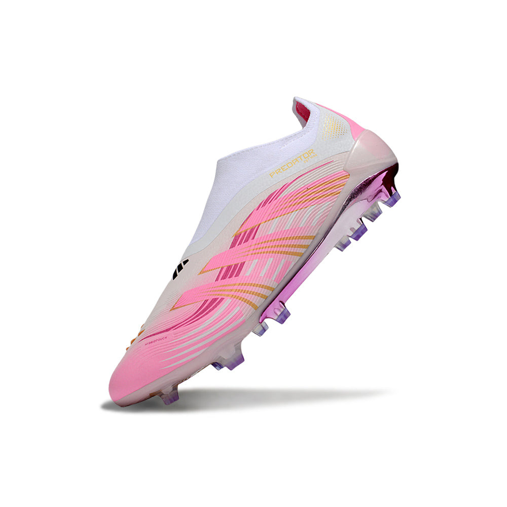 Chuteira Campo Adidas Predator LL Elite FG Branco e Rosa