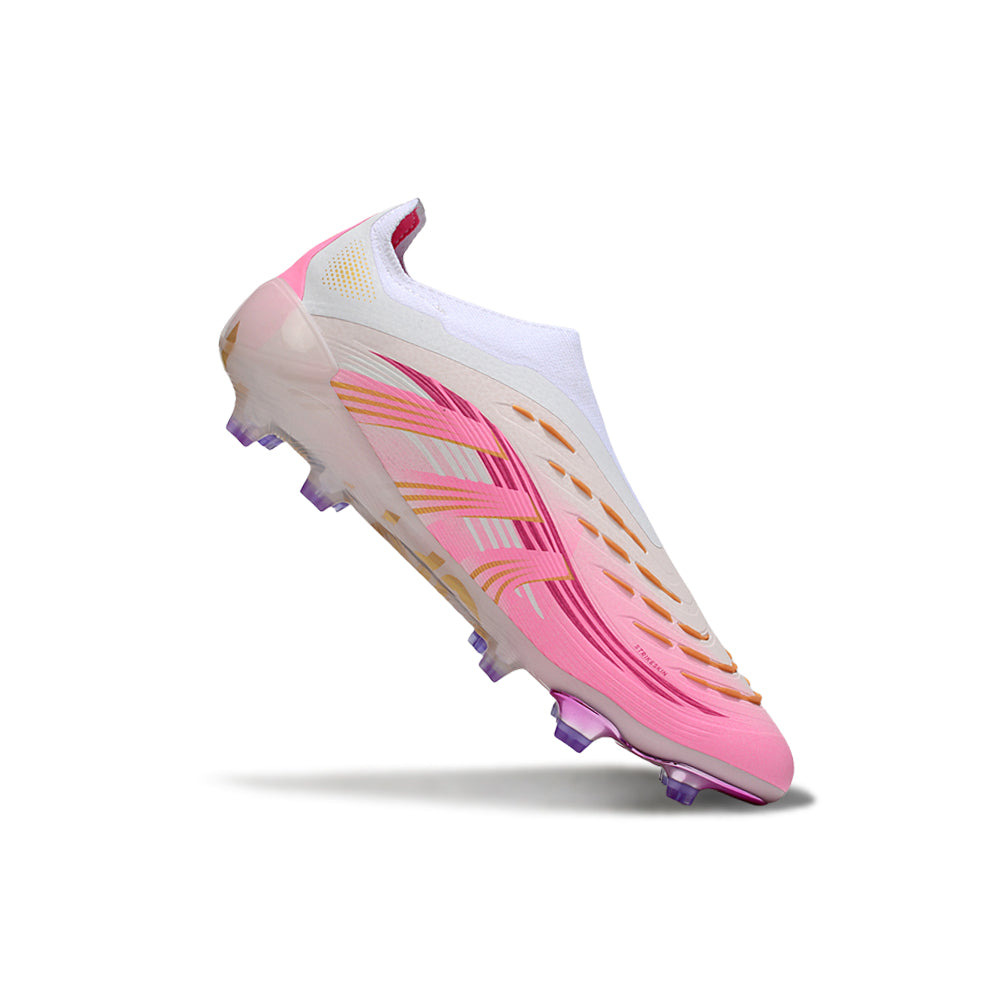 Chuteira Campo Adidas Predator LL Elite FG Branco e Rosa