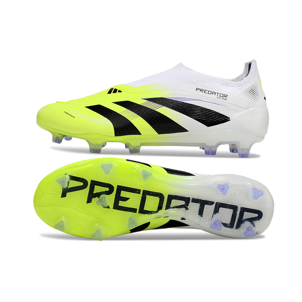 Chuteira Campo Adidas Predator LL Elite FG Branco e Verde