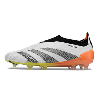 Chuteira Campo Adidas Predator LL Elite FG Branco, Laranja e Amarelo