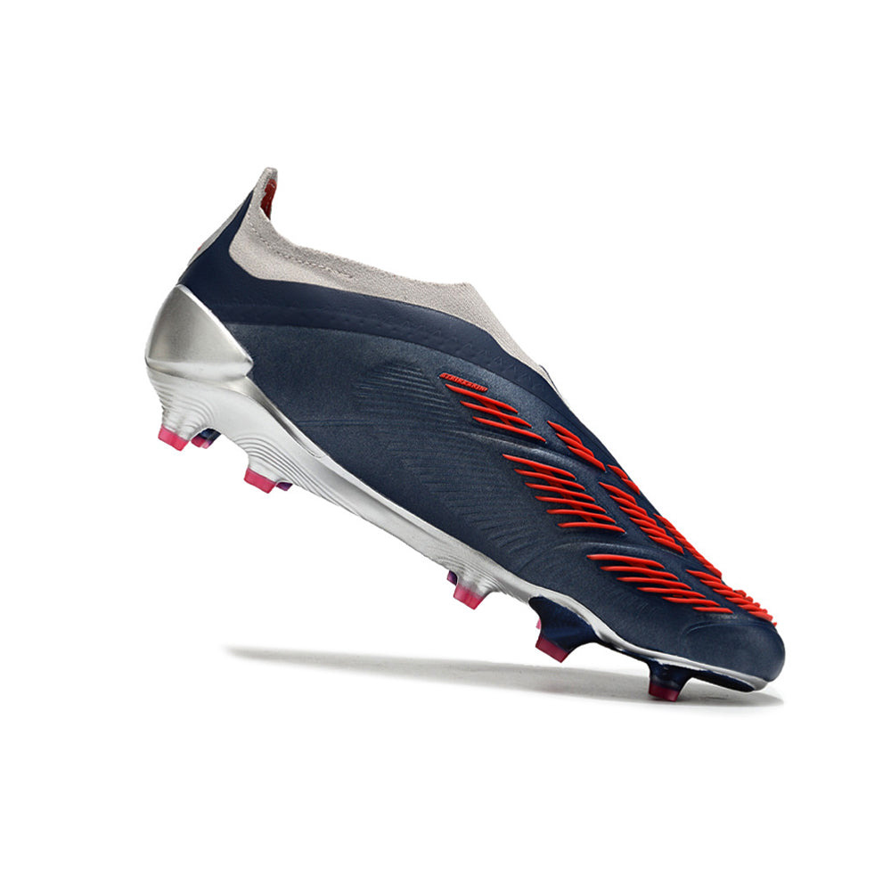 Chuteira Campo Adidas Predator LL Elite FG Prata e Azul 