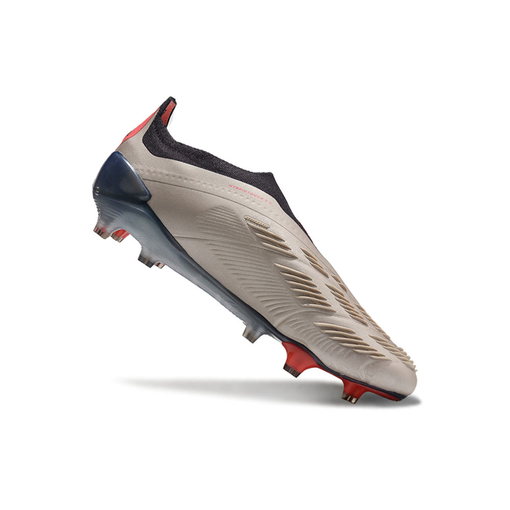 Chuteira Campo Adidas Predator LL Elite FG Prata, Preto e Vermelho 