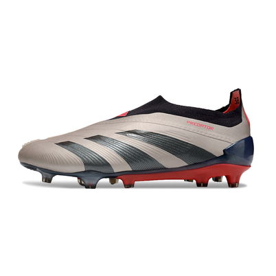 Chuteira Campo Adidas Predator LL Elite FG Prata, Preto e Vermelho 