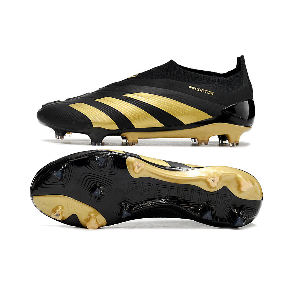Chuteira Campo Adidas Predator LL Elite FG Preta e Dourado