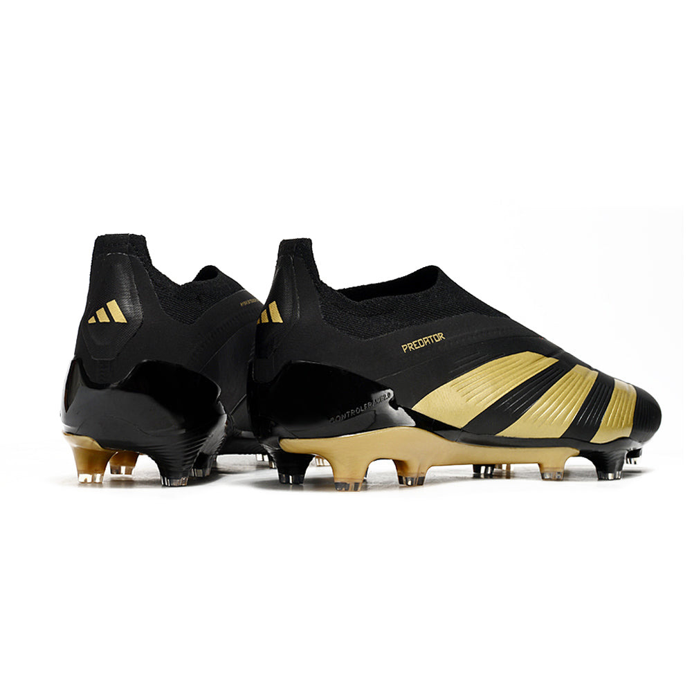Chuteira Campo Adidas Predator LL Elite FG Preta e Dourado