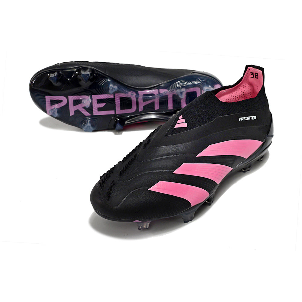 Chuteira Campo Adidas Predator LL Elite FG Preta e Rosa