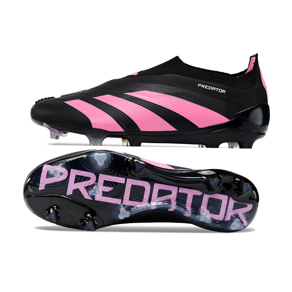 Chuteira Campo Adidas Predator LL Elite FG Preta e Rosa