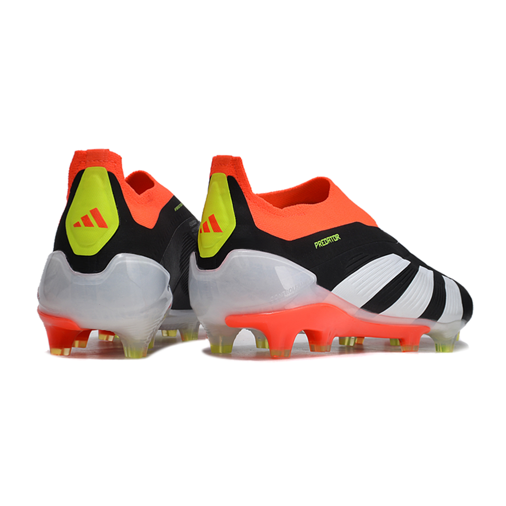 Chuteira Campo Adidas Predator LL Elite FG Preta, Laranja e Branco 