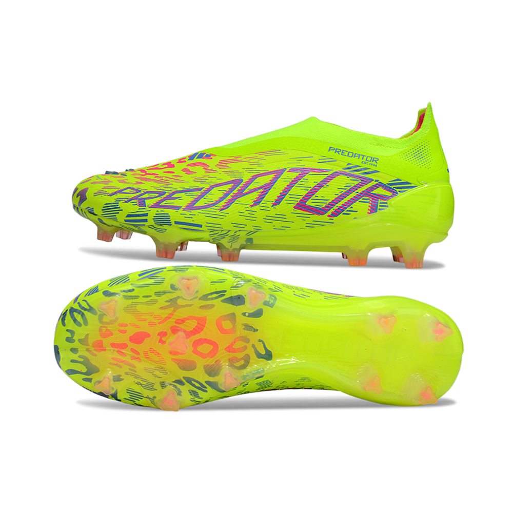 Chuteira Campo Adidas Predator LL Elite FG Verde e Rosa
