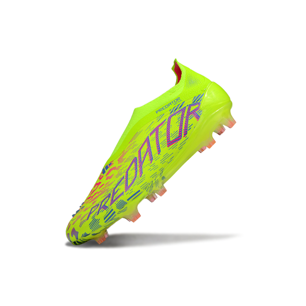 Chuteira Campo Adidas Predator LL Elite FG Verde e Rosa