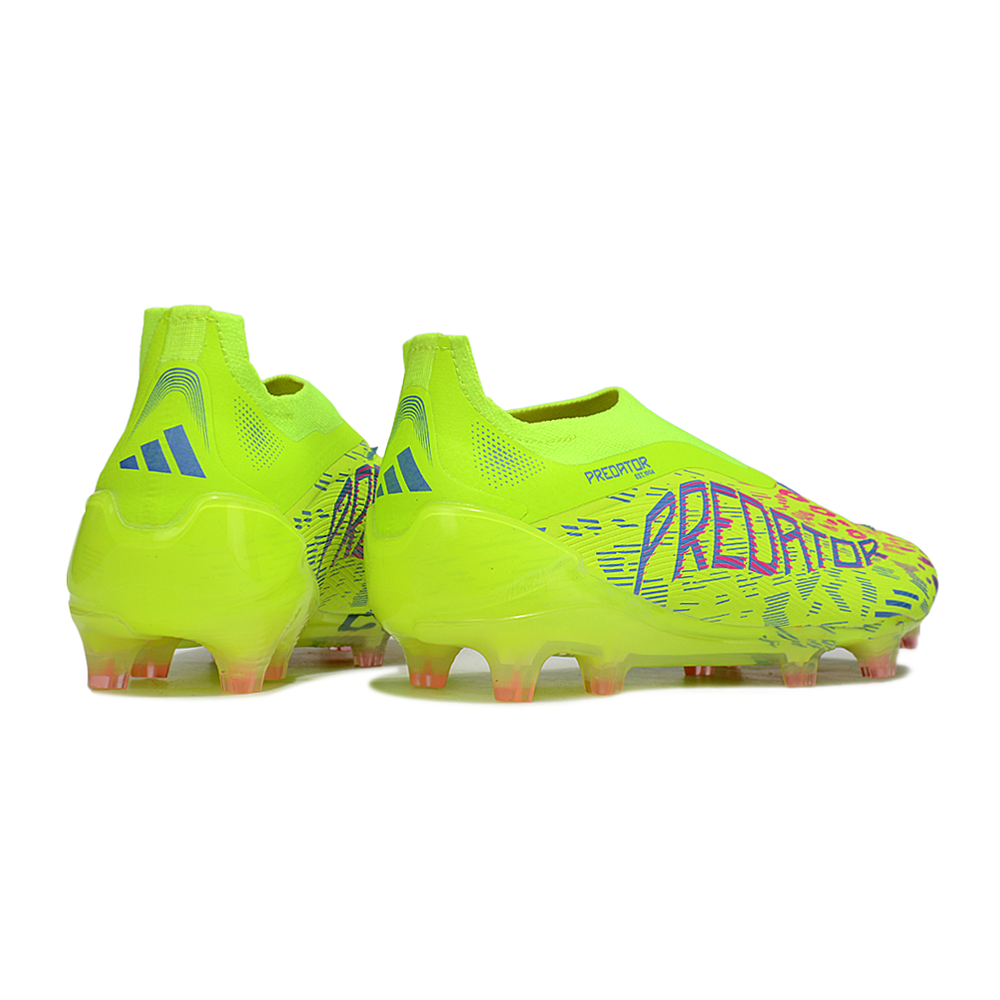 Chuteira Campo Adidas Predator LL Elite FG Verde e Rosa