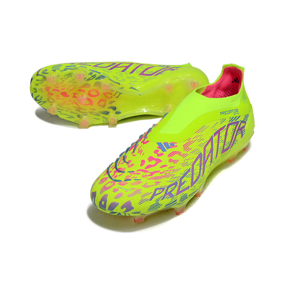 Chuteira Campo Adidas Predator LL Elite FG Verde e Rosa