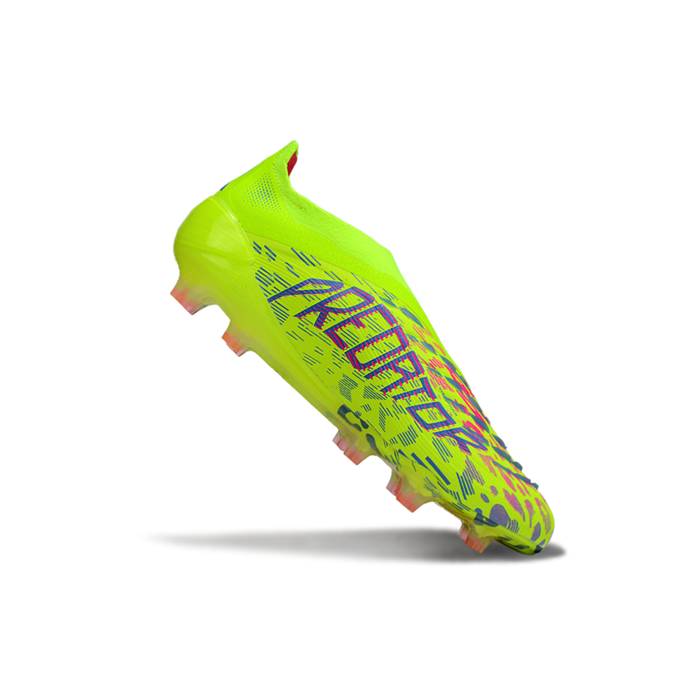 Chuteira Campo Adidas Predator LL Elite FG Verde e Rosa