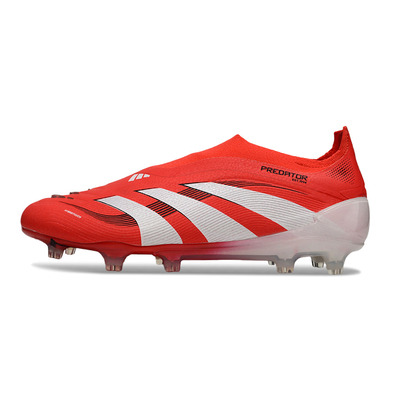 Chuteira Campo Adidas Predator LL Elite FG Vermelha e Branca 