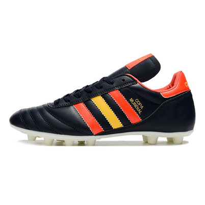 Chuteira Campo Adidas Copa Mundial FG Preta, Vermelho e Amarelo 