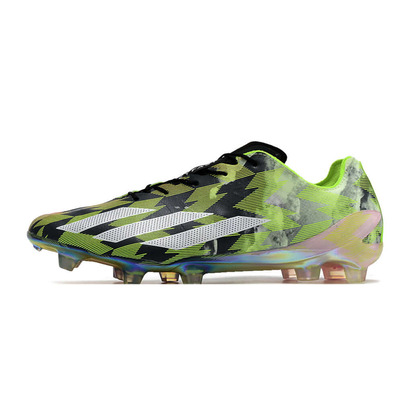 Chuteira Campo Adidas X Crazyfast+ FG Vermelha e Verde 