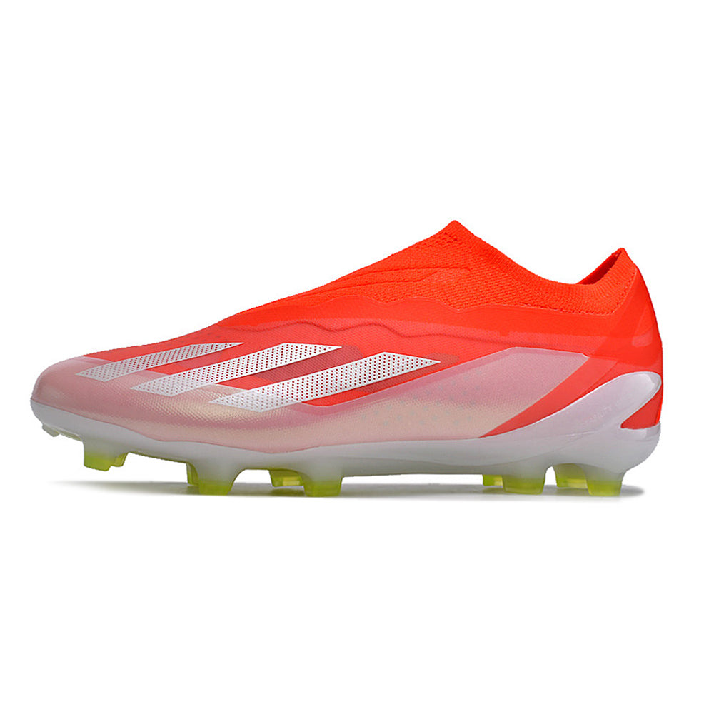 Chuteira Campo Adidas X Crazyfast+ FG Vermelho e Branco 