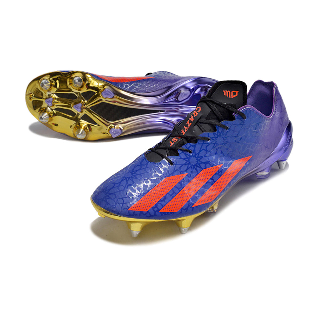 Chuteira Campo Adidas X Crazyfast+ Ponta de Aluminio Roxo e Vermelho 