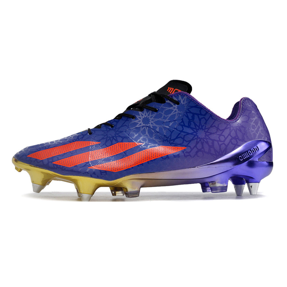 Chuteira Campo Adidas X Crazyfast+ Ponta de Aluminio Roxo e Vermelho 