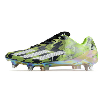 Chuteira Campo Adidas X Crazyfast+ Ponta de Aluminio Vermelha e Verde 