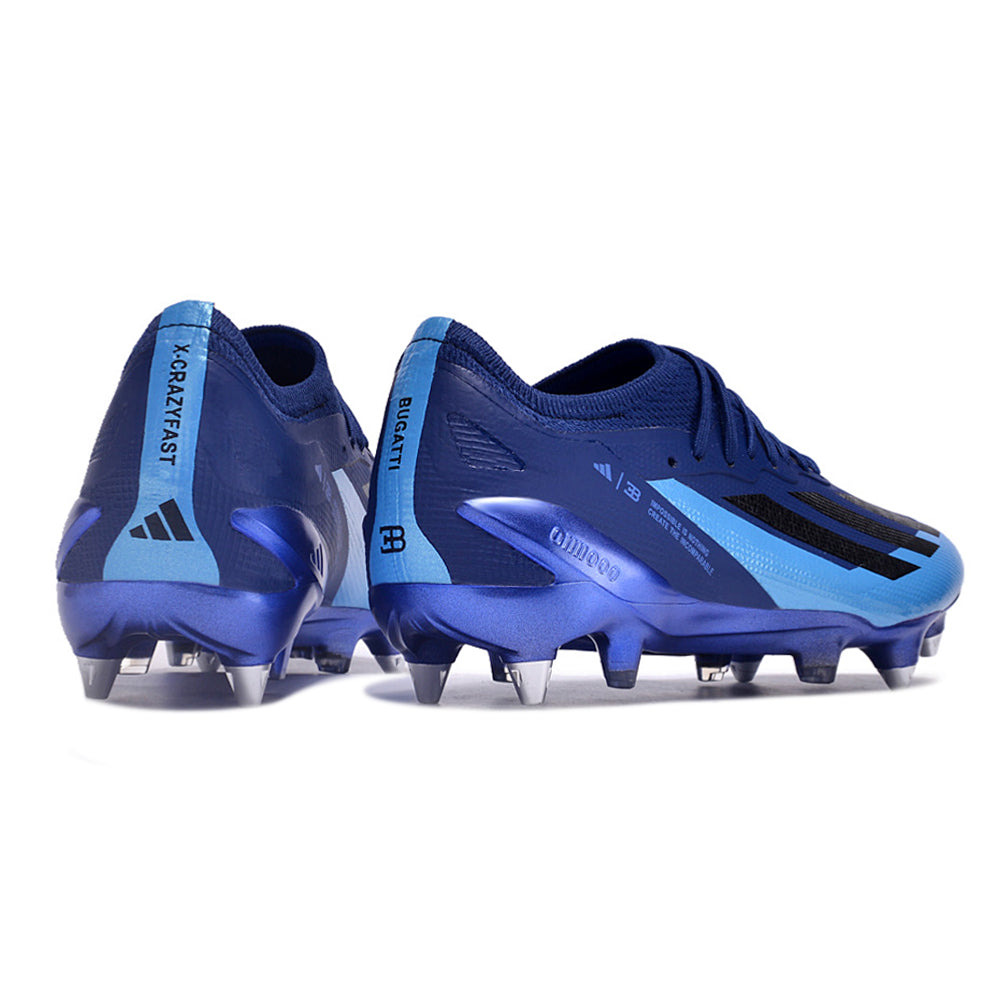 Chuteira Campo Adidas X Crazyfast.1 Ponta de Aluminio Azul 
