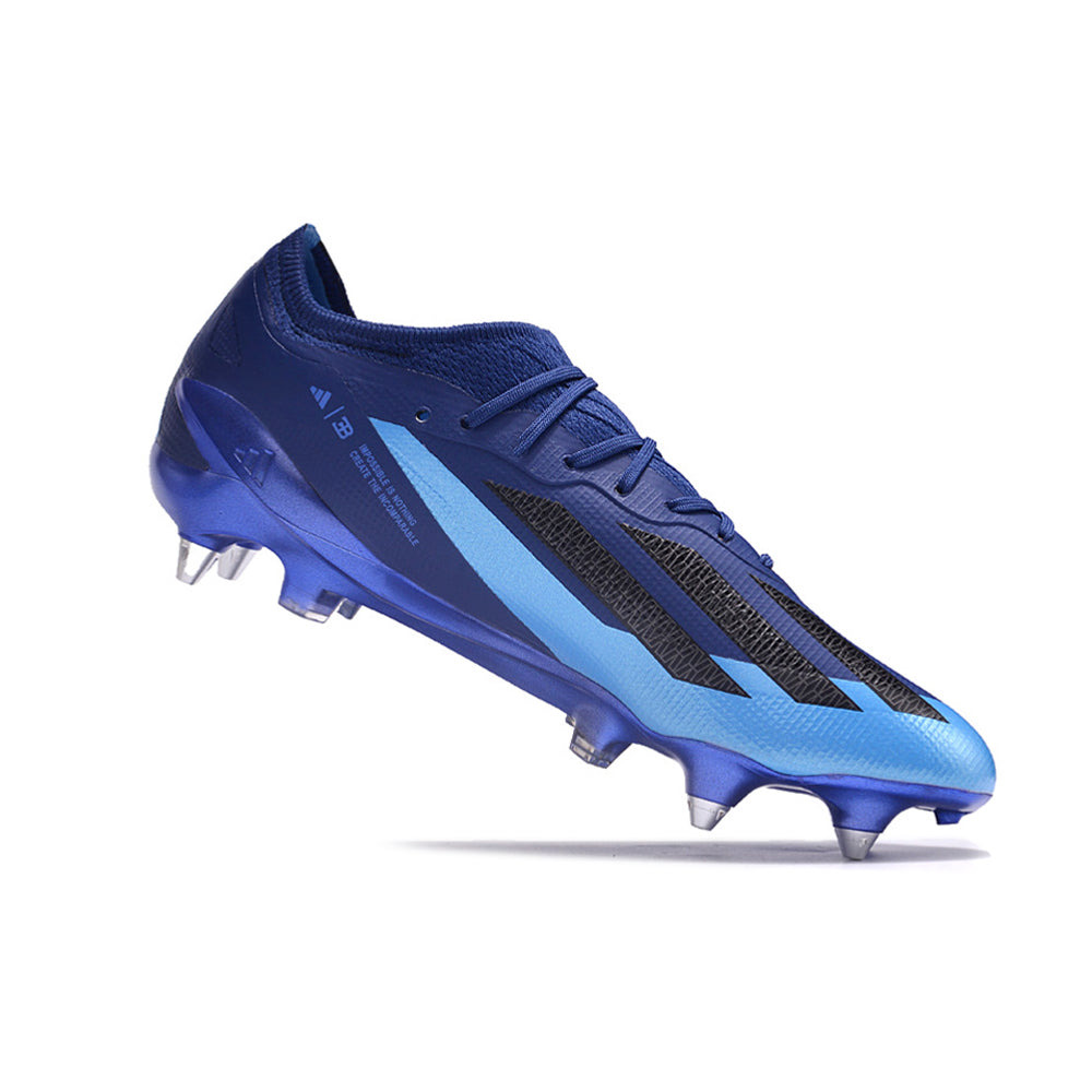 Chuteira Campo Adidas X Crazyfast.1 Ponta de Aluminio Azul 