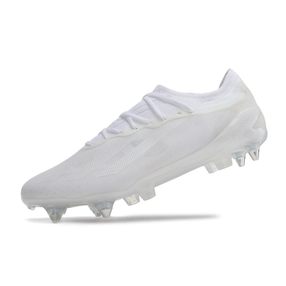 Chuteira Campo Adidas X CrazyFast.1 Ponta de Aluminio Branca 