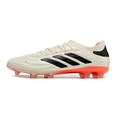 Chuteira Campo Adidas Copa Pure II + FG Bege, Laranja e Preta 