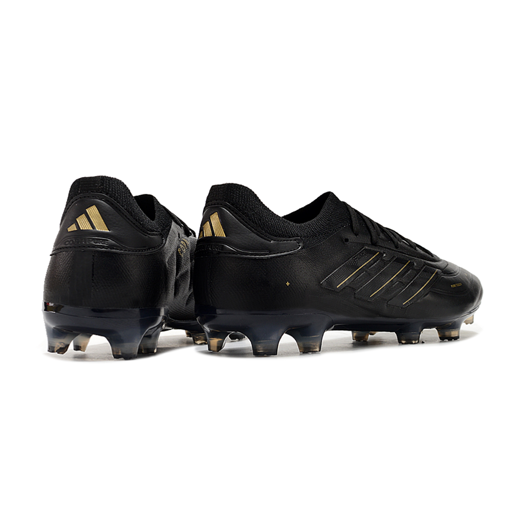 Chuteira Campo Adidas Copa Pure II + FG Preta e Dourada 