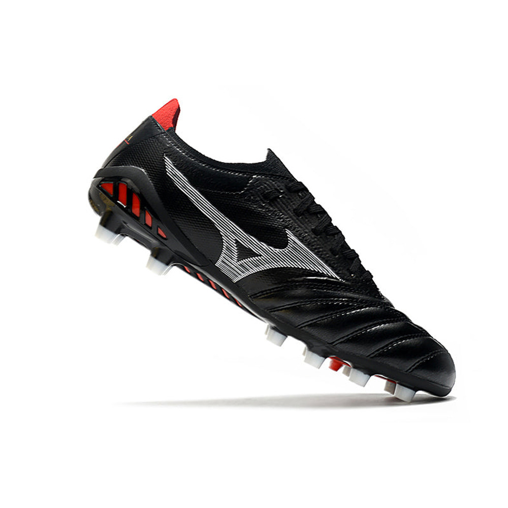 Chuteira Campo Mizuno Morelia Neo 3 FG Preta e Vermelha