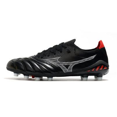 Chuteira Campo Mizuno Morelia Neo 3 FG Preta e Vermelha