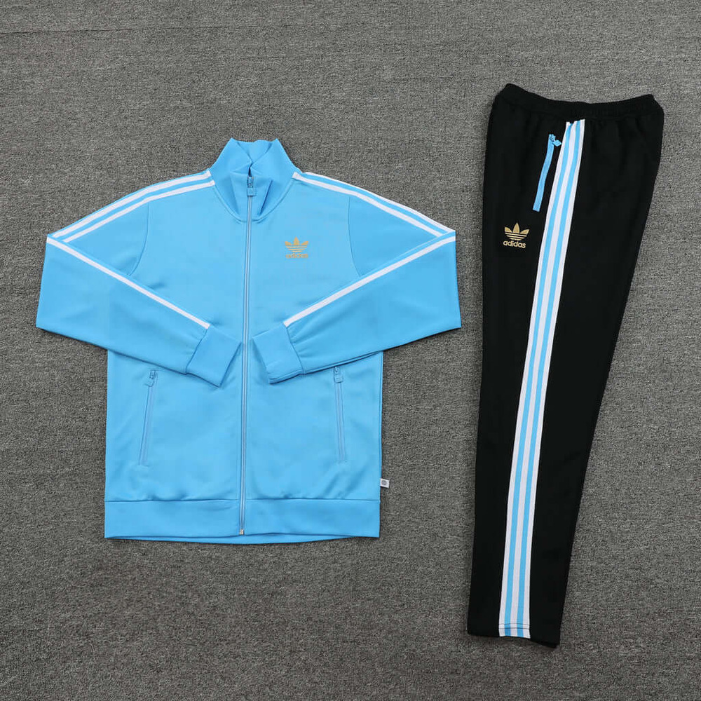 Conjunto de Frio Adidas Sportswear Azul Claro e Preto