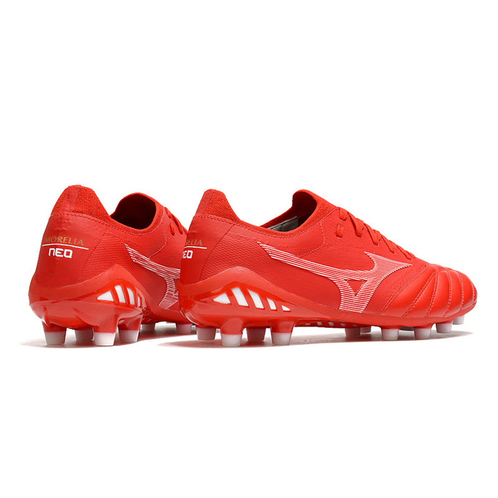 Chuteira Campo Mizuno Morelia Neo 3 FG Vermelha