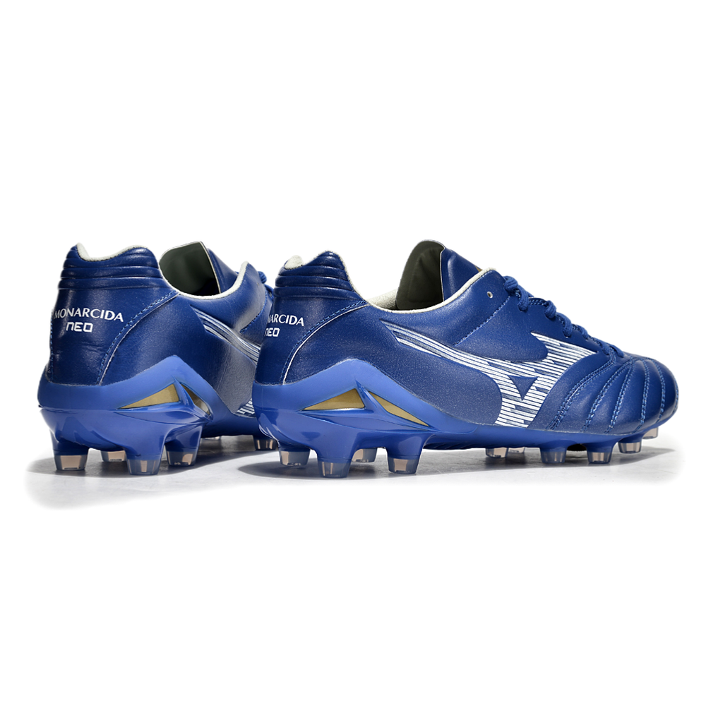 Chuteira Campo Mizuno Morelia Neo 4 Beta FG Azul 