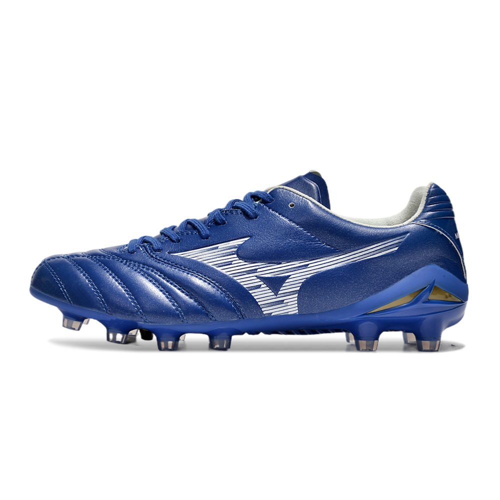 Chuteira Campo Mizuno Morelia Neo 4 Beta FG Azul 