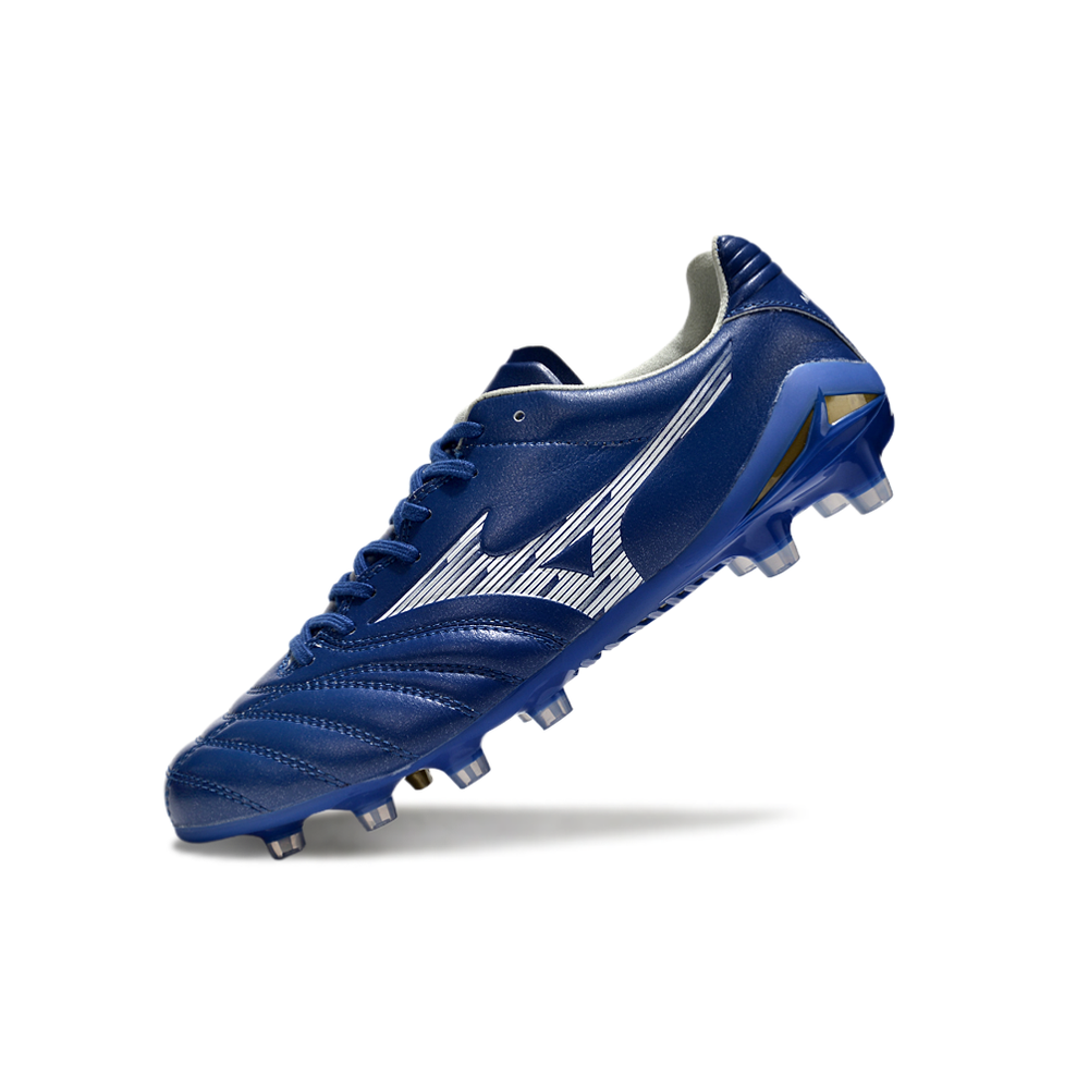 Chuteira Campo Mizuno Morelia Neo 4 Beta FG Azul 
