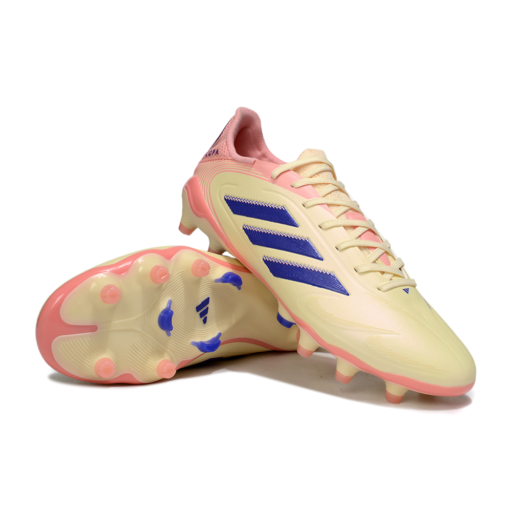 Chuteira Campo Adidas Copa Pure II Elite FG Amarelo, Rosa e Azul