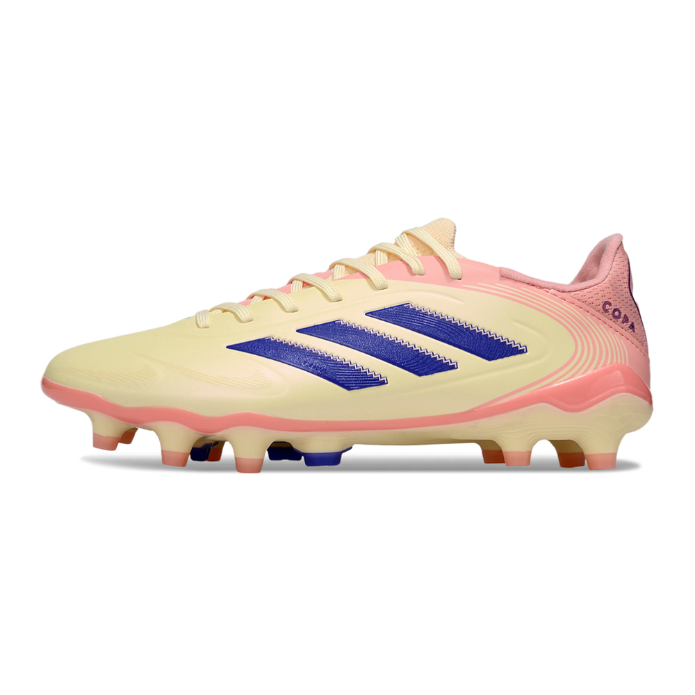 Chuteira Campo Adidas Copa Pure II Elite FG Amarelo, Rosa e Azul