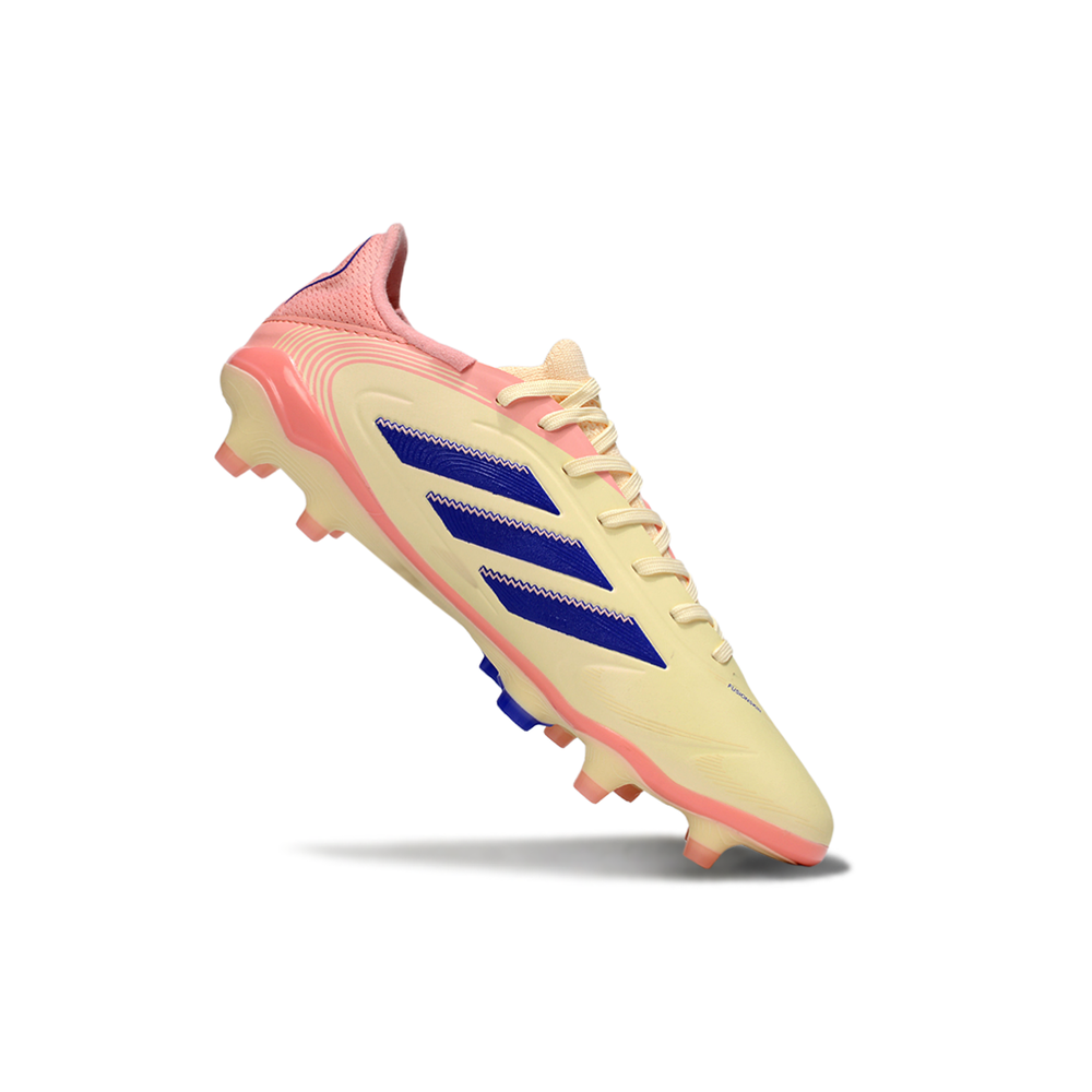 Chuteira Campo Adidas Copa Pure II Elite FG Amarelo, Rosa e Azul