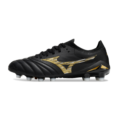 Chuteira Campo Mizuno Morelia Neo 4 Beta FG Preta 