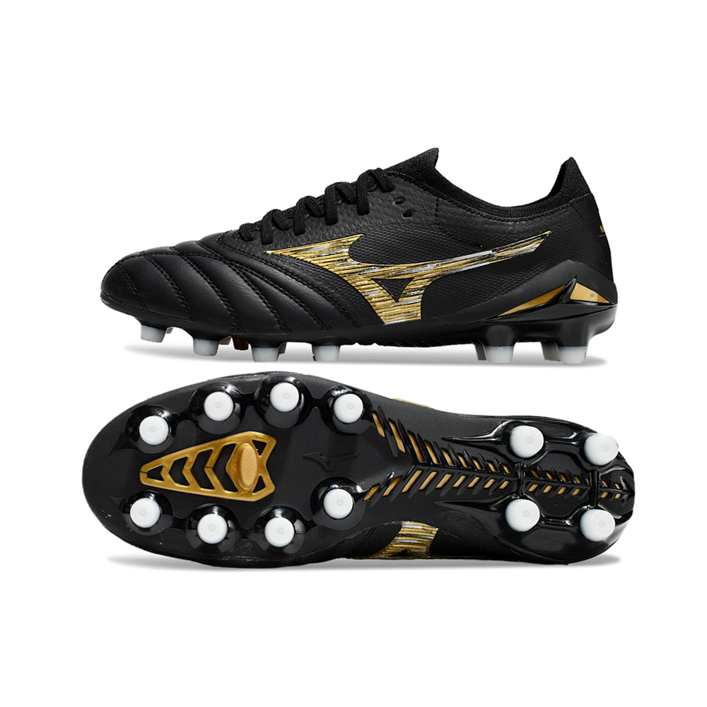 Chuteira Campo Mizuno Morelia Neo 4 Beta FG Preta 