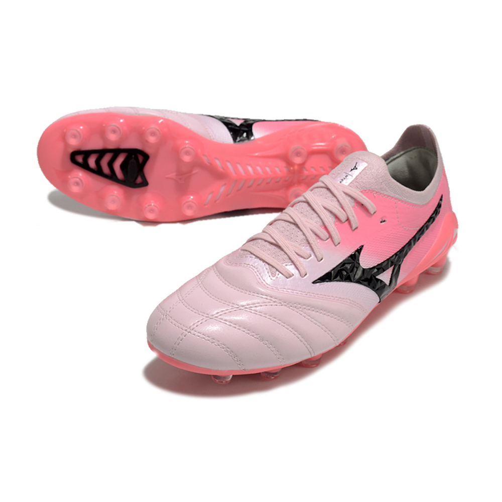 Chuteira Campo Mizuno Morelia Neo 4 Beta FG Rosa e Preto