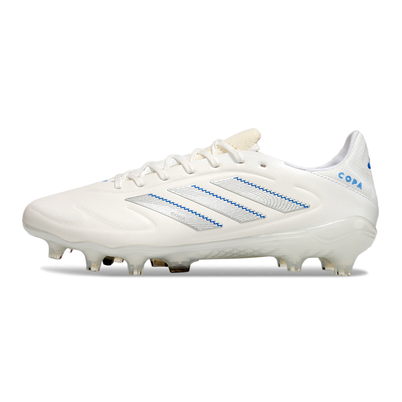 Chuteira Campo Adidas Copa Pure II Elite FG Branca e Azul 
